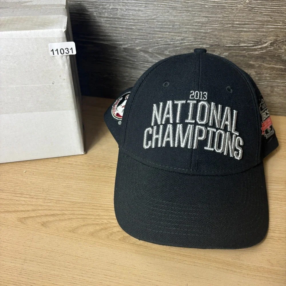Florida State Seminoles Hat Black Football 2013 National Champions Nike